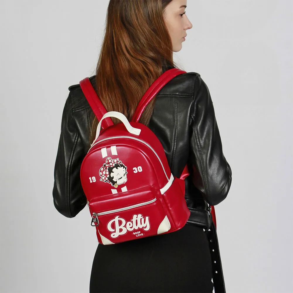 Karactermania Betty Boop Varsity-heady Ryggsäck, Burgundy Karactermania Betty Boop Varsity-heady Ryggsäck, Burgundy