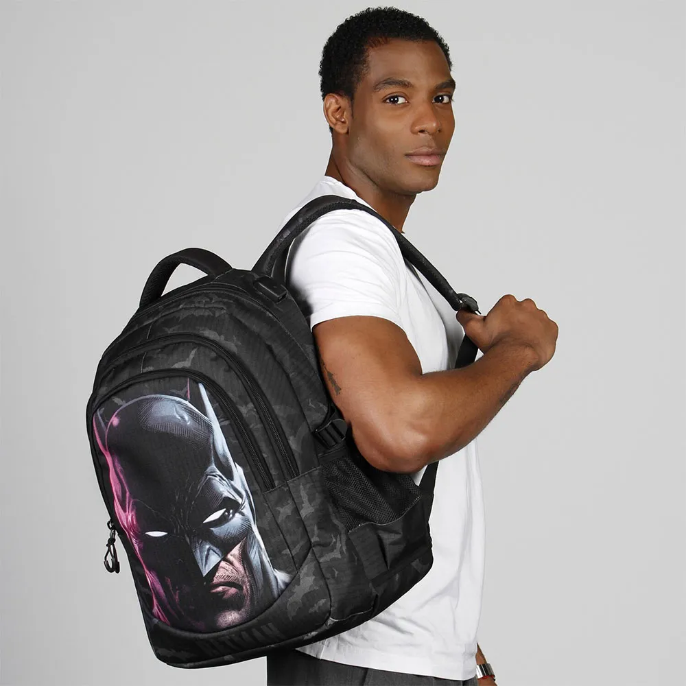 Karactermania Dc Comics Batman Face Plus Running Ryggsäck, Black