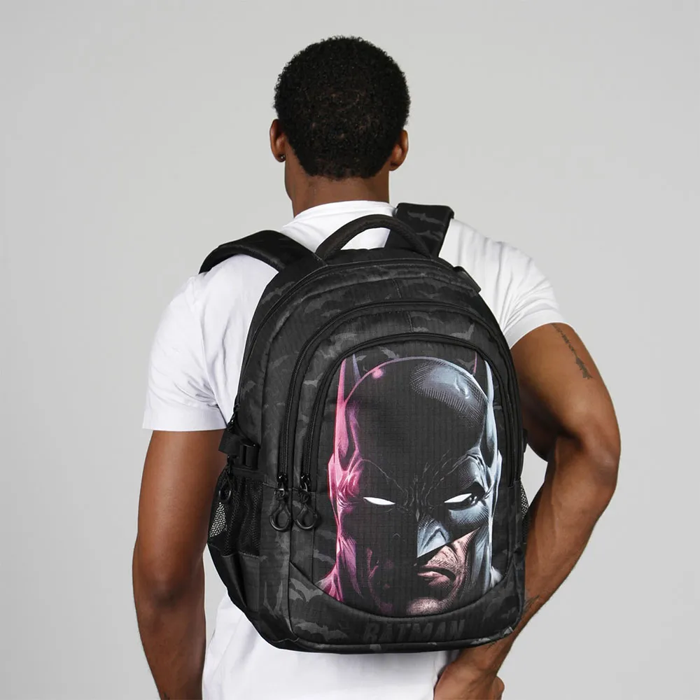 Karactermania Dc Comics Batman Face Plus Running Ryggsäck, Black