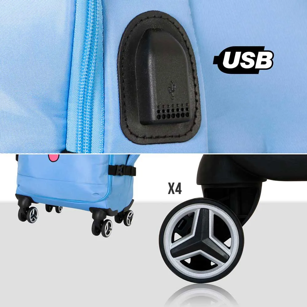 Karactermania Disney Lilo & Stitch 4 Trolleyväska, Blue