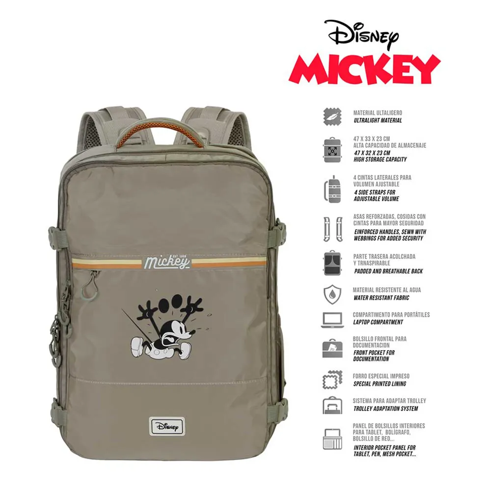 Karactermania Disney Mickey Mouse Face Large Mercury 47x23x33 Cm Ryggsäck, Multicolor