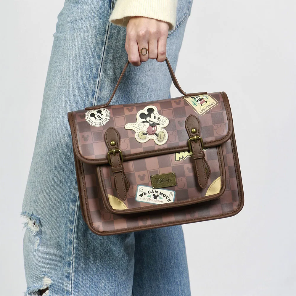 Karactermania Disney Mickey Mouse Journey Satchel Väska, Brown Karactermania Disney Mickey Mouse Journey Satchel Väska, Brown