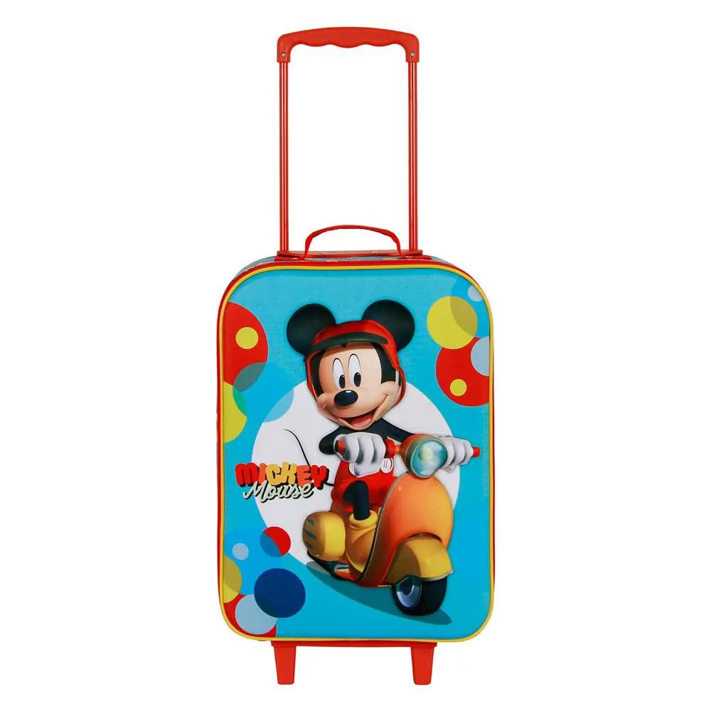 Karactermania Disney Mickey Mouse Scooter 3d Soft Trolleyväska, Blue