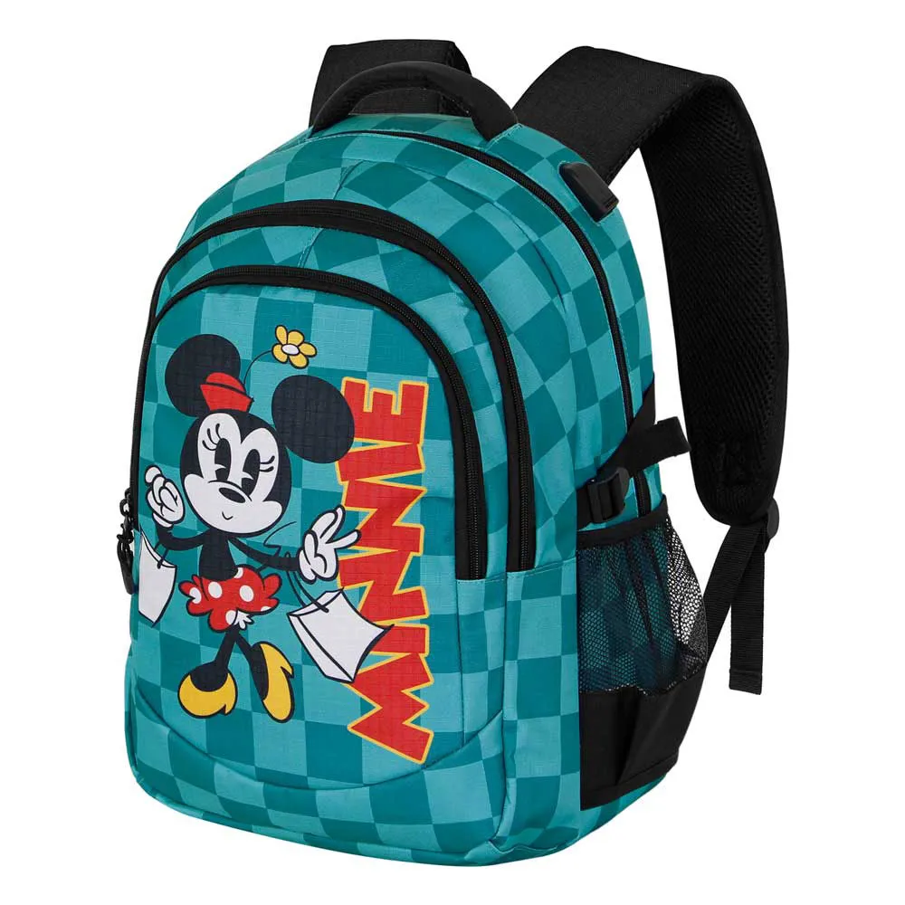 Karactermania Disney Minnie Mouse Indigo Plus Running Ryggsäck, Turquoise