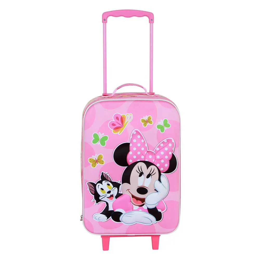 Karactermania Disney Minnie Mouse Kitten Soft 3d Trolleyväska, Pink
