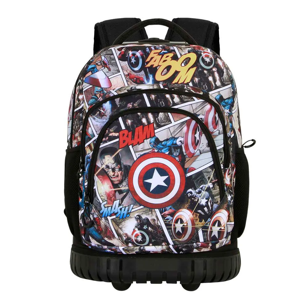 Karactermania Marvel Captain America Comic Ryggsäck Med Hjul, Multicolor Karactermania Marvel Captain America Comic Ryggsäck Med Hjul, Multicolor