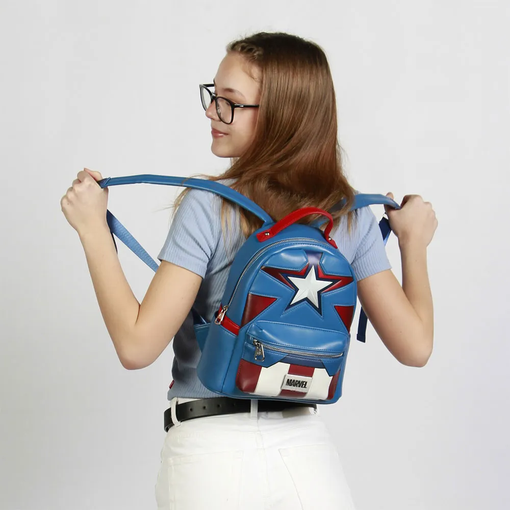 Karactermania Marvel Captain America Courage Heady Ryggsäck, Blue