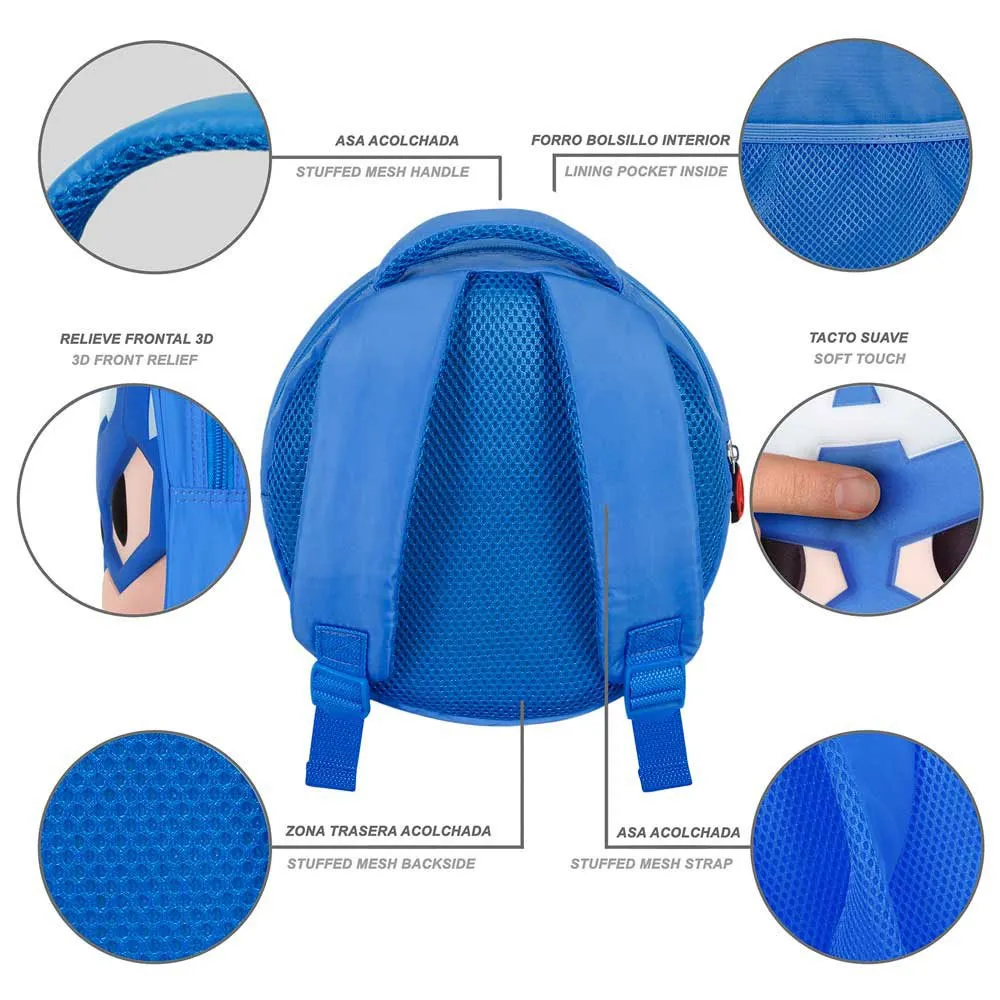 Karactermania Marvel Captain America Emoji Ryggsäck, Blue Karactermania Marvel Captain America Emoji Ryggsäck, Blue