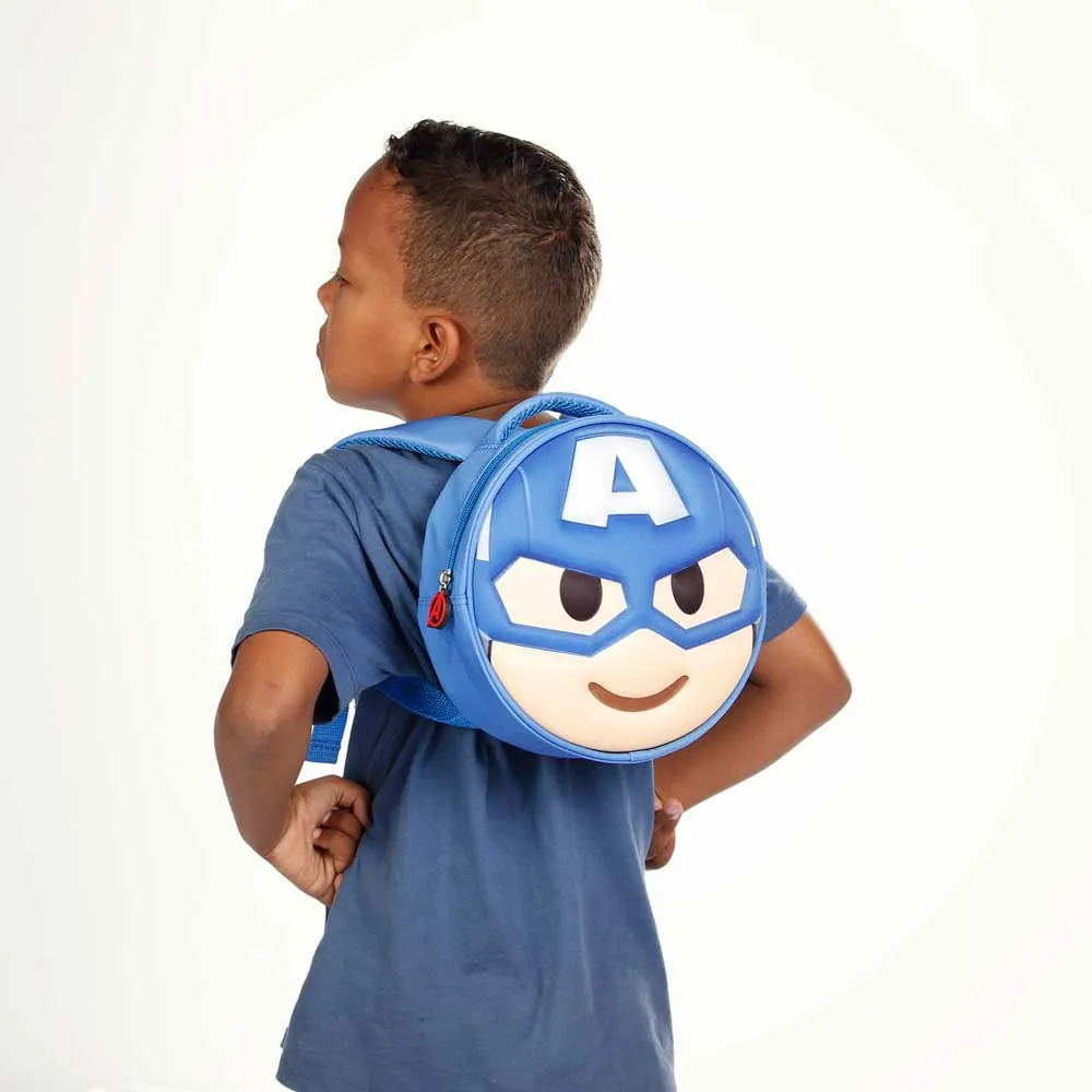 Karactermania Marvel Captain America Emoji Ryggsäck, Blue Karactermania Marvel Captain America Emoji Ryggsäck, Blue