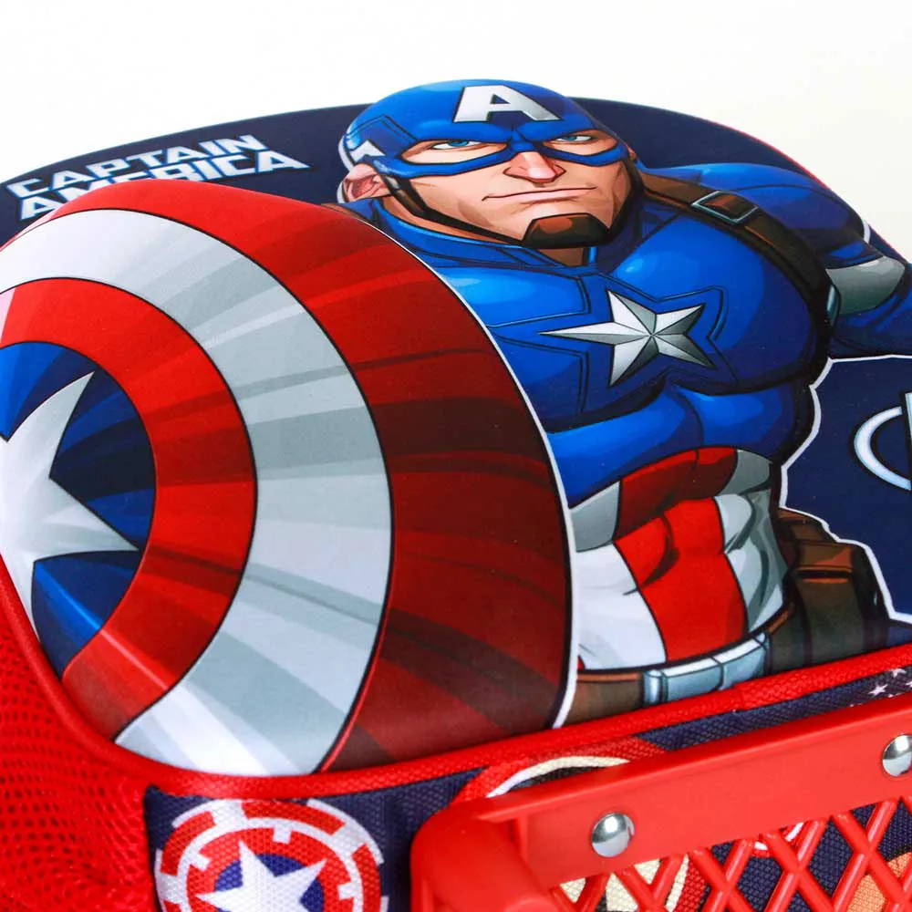 Karactermania Marvel Captain America Patriot 3d Ryggsäck Med Hjul, Multicolor