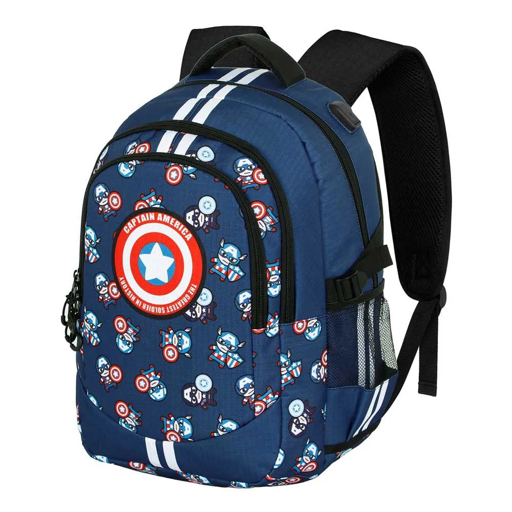 Karactermania Marvel Captain America Plus Running Ryggsäck, Blue