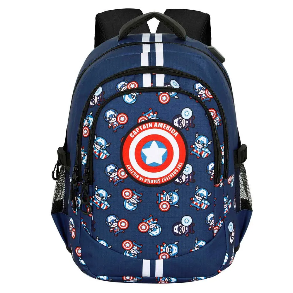 Karactermania Marvel Captain America Plus Running Ryggsäck, Blue