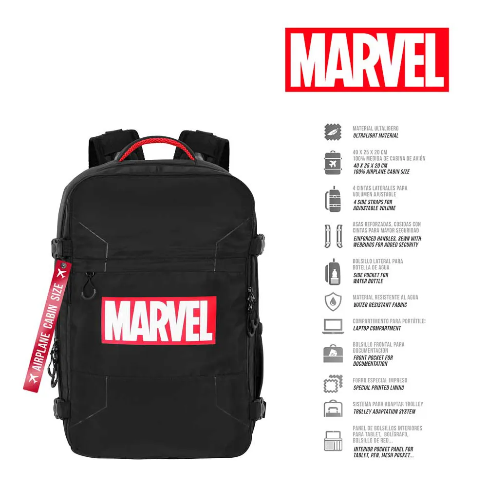 Karactermania Marvel Comics Mercury 40x20x25 Cm Ryggsäck, Black Karactermania Marvel Comics Mercury 40x20x25 Cm Ryggsäck, Black