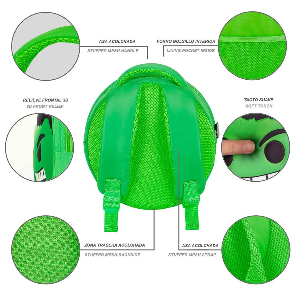 Karactermania Marvel Hulk Emoji Ryggsäck, Green Karactermania Marvel Hulk Emoji Ryggsäck, Green
