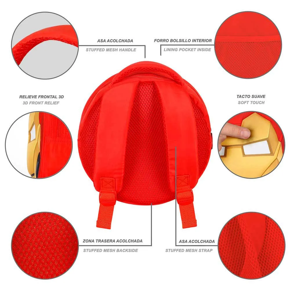 Karactermania Marvel Iron Man Send Emoji Ryggsäck, Red