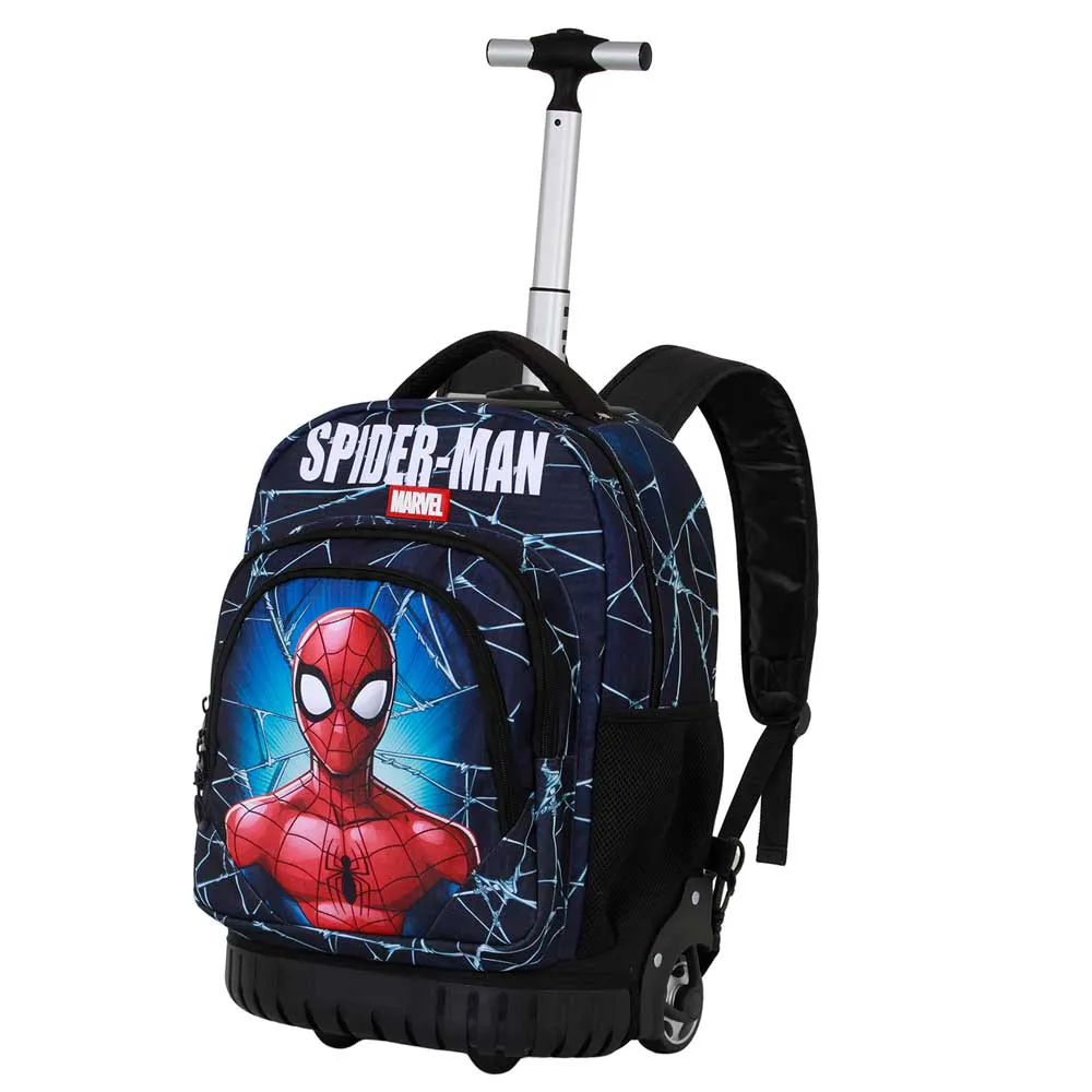 Karactermania Marvel Spiderman Maximum Ryggsäck Med Hjul, Blue Karactermania Marvel Spiderman Maximum Ryggsäck Med Hjul, Blue