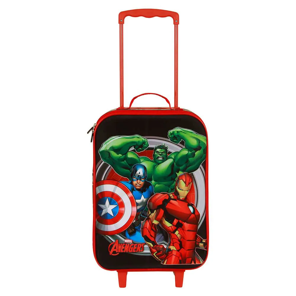 Karactermania Marvel The Avengers Almighty Soft 3d Trolleyväska, Red
