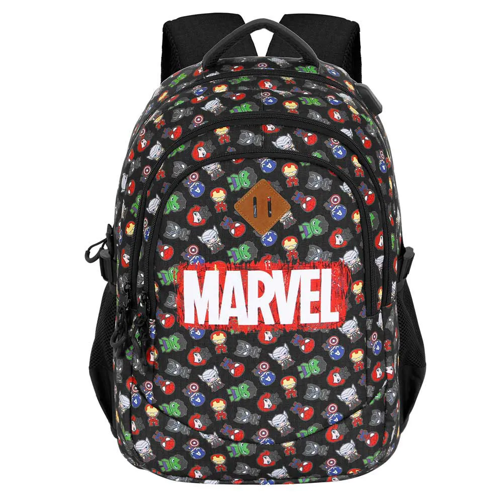 Karactermania Marvel The Avengers Chibi Plus Running Ryggsäck, Black Karactermania Marvel The Avengers Chibi Plus Running Ryggsäck, Black