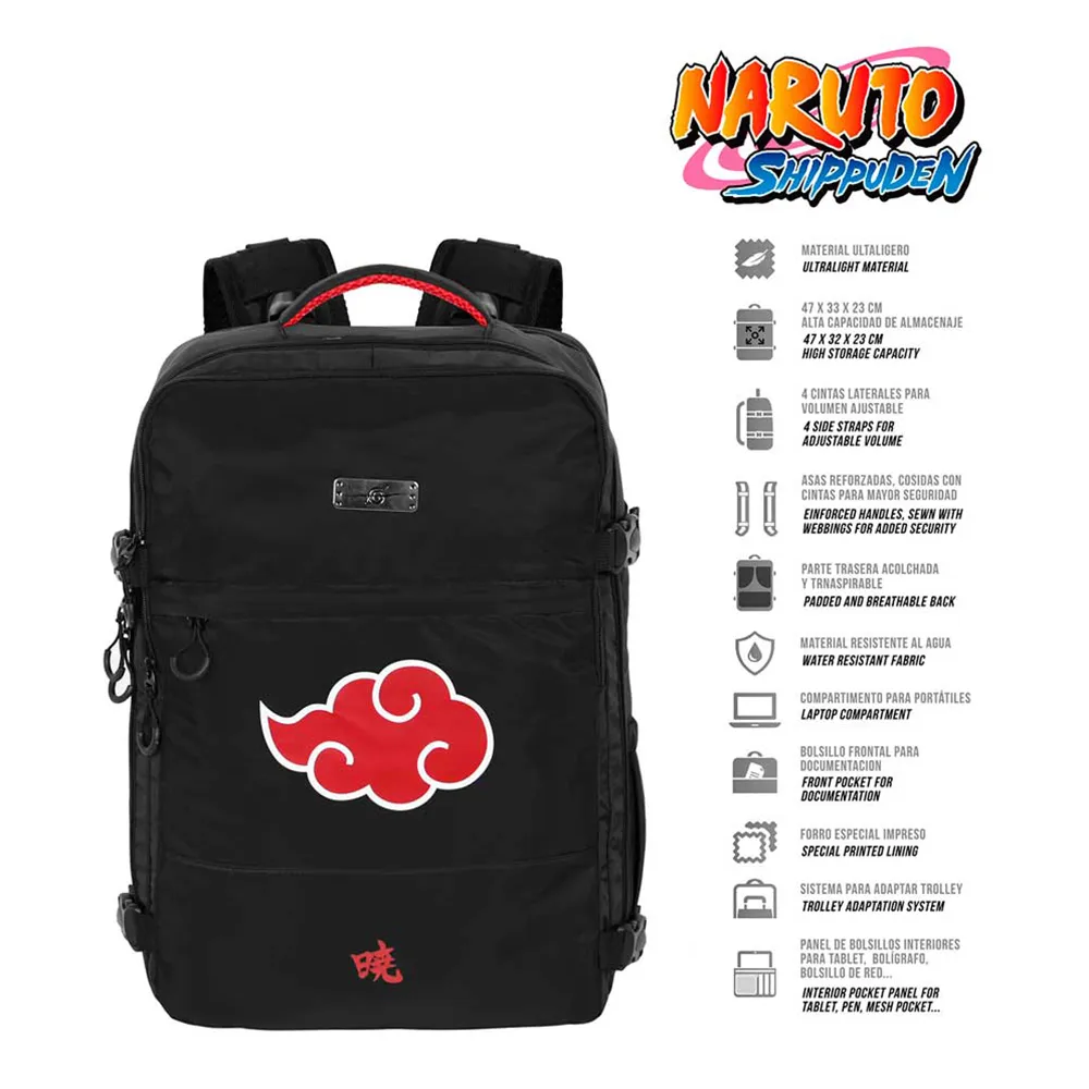 Karactermania Naruto Clouds Large Mercury 47x23x33 Cm Ryggsäck, Black