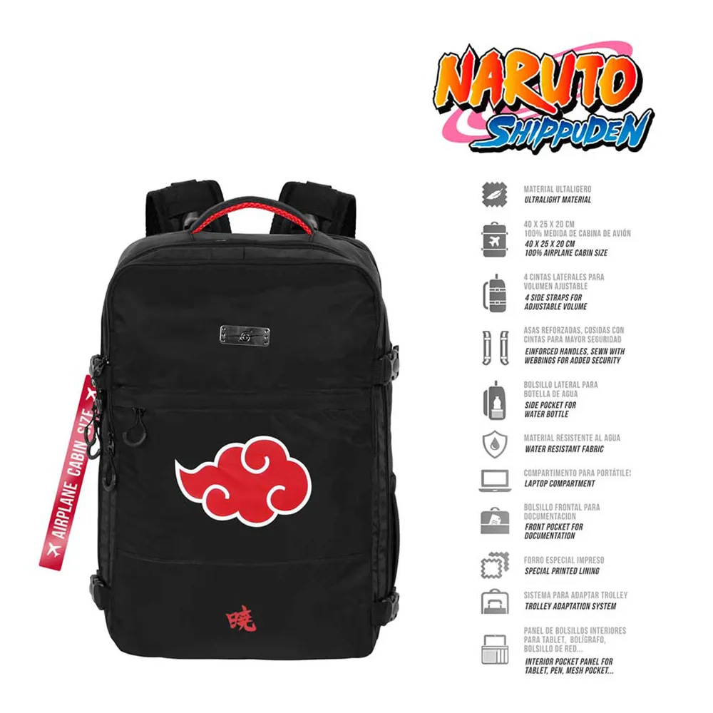 Karactermania Naruto Clouds Mercury 40x20x25 Cm Ryggsäck, Black