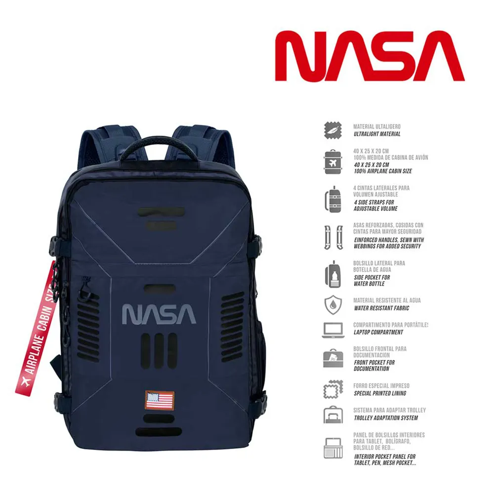 Karactermania Nasa Spaceship Mercury 40x20x25 Cm Ryggsäck, Dark blue