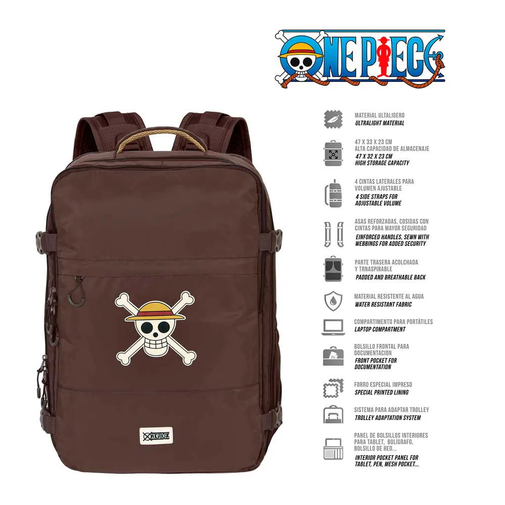 Karactermania One Piece Skull Large Mercury 47x23x33 Cm Ryggsäck, Brown