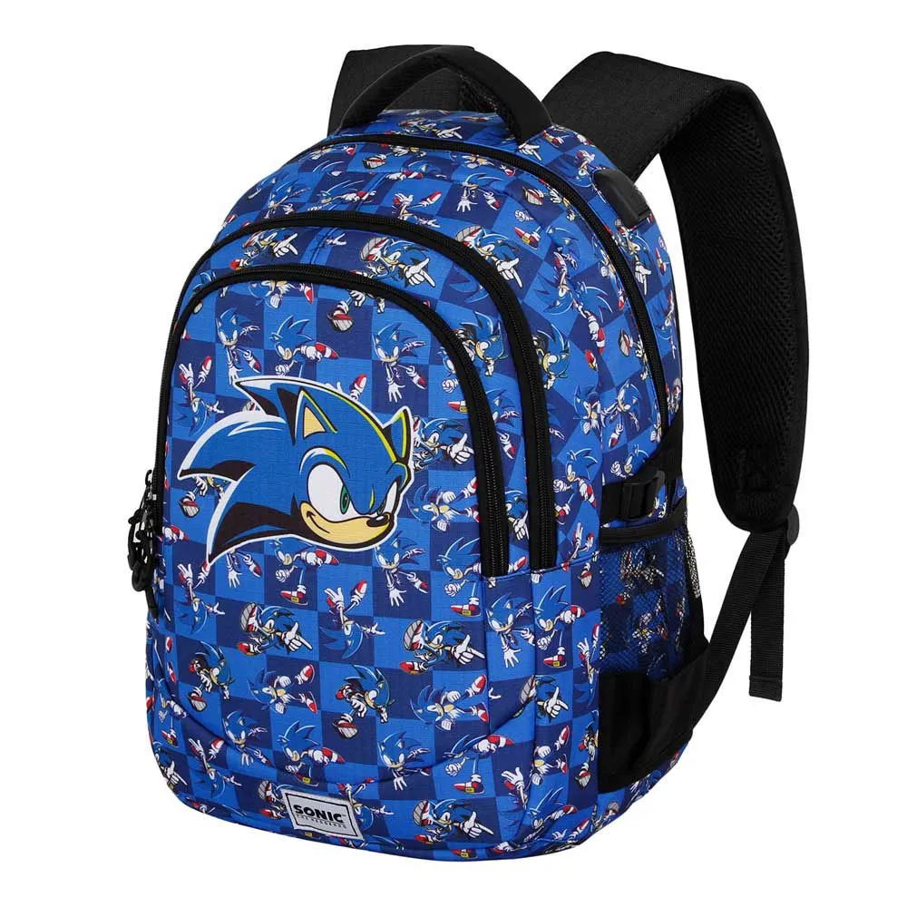 Karactermania Sonic The Hedgehog Sega Action Plus Running Ryggsäck, Blue