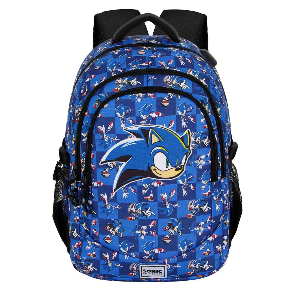 Karactermania Sonic The Hedgehog Sega Action Plus Running Ryggsäck, Blue