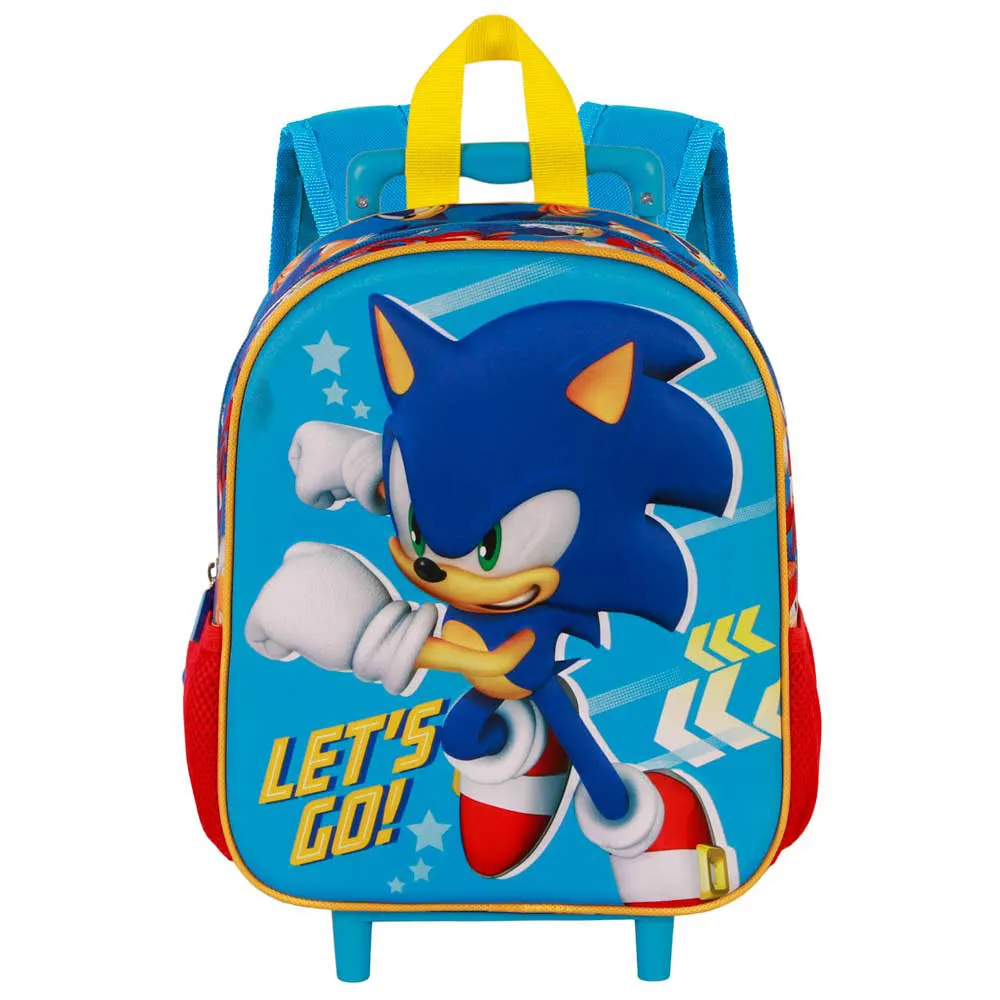 Karactermania Sonic The Hedgehog Sega Go 3d Ryggsäck Med Hjul, Blue