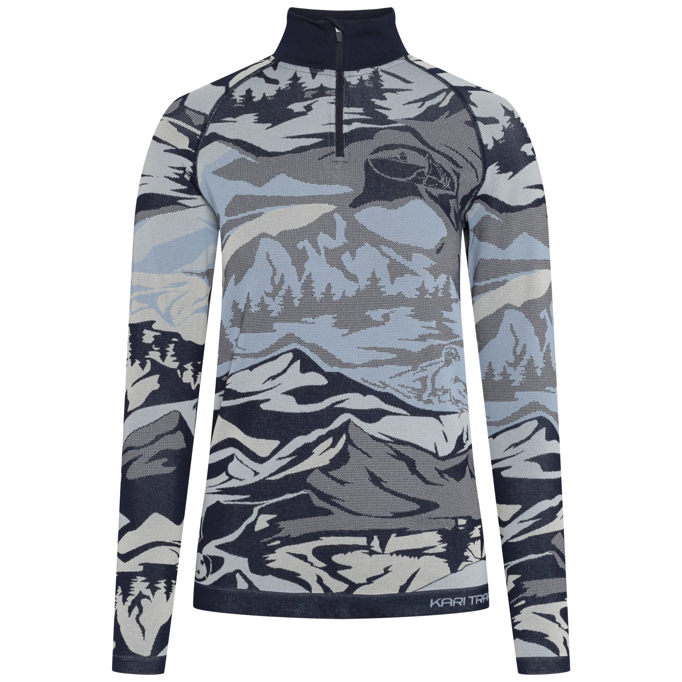 Kari Traa Women's Mille Half Zip, Dark Navy Blue Kari Traa Women's Mille Half Zip, Dark Navy Blue