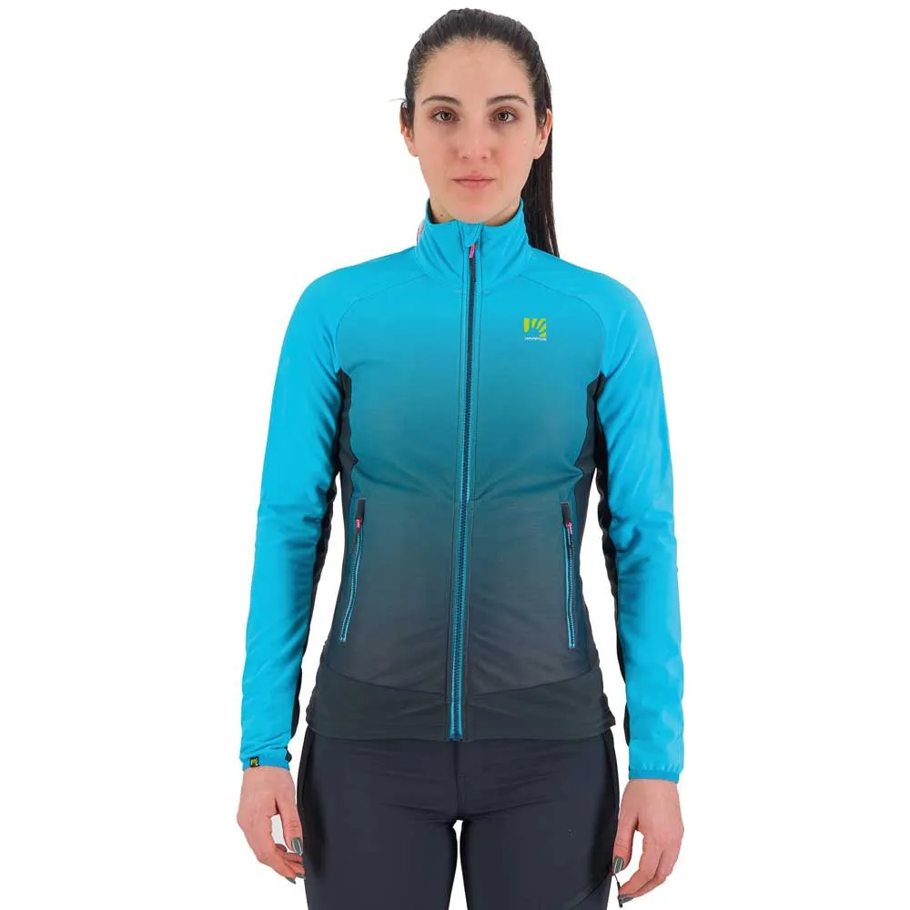 Karpos Croderes Fleecejacka Med Dragkedja, Vulcan / blue atoll