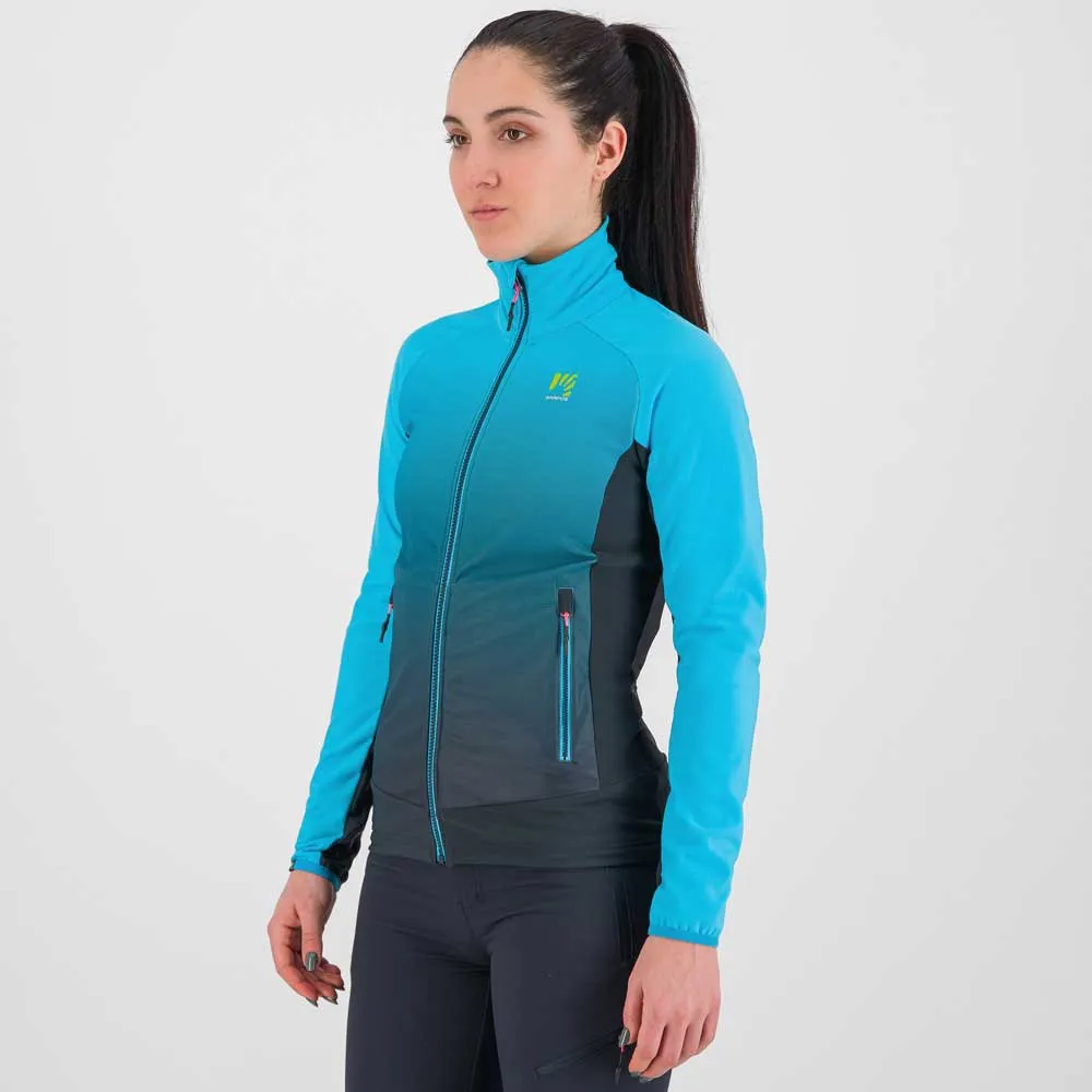 Karpos Croderes Fleecejacka Med Dragkedja, Vulcan / blue atoll