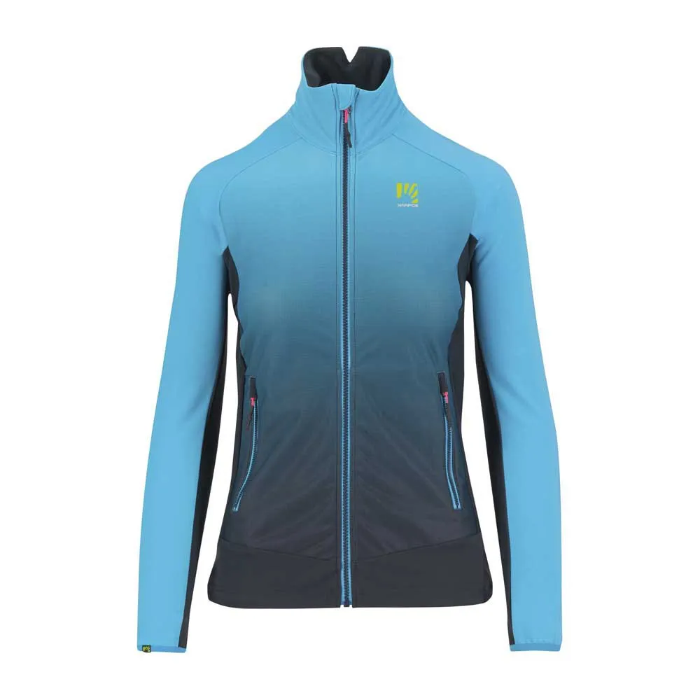 Karpos Croderes Fleecejacka Med Dragkedja, Vulcan / blue atoll