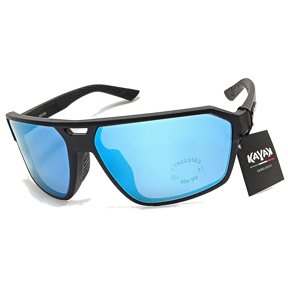Kayak Solglasögon, Black, Blue Mirror/CAT3