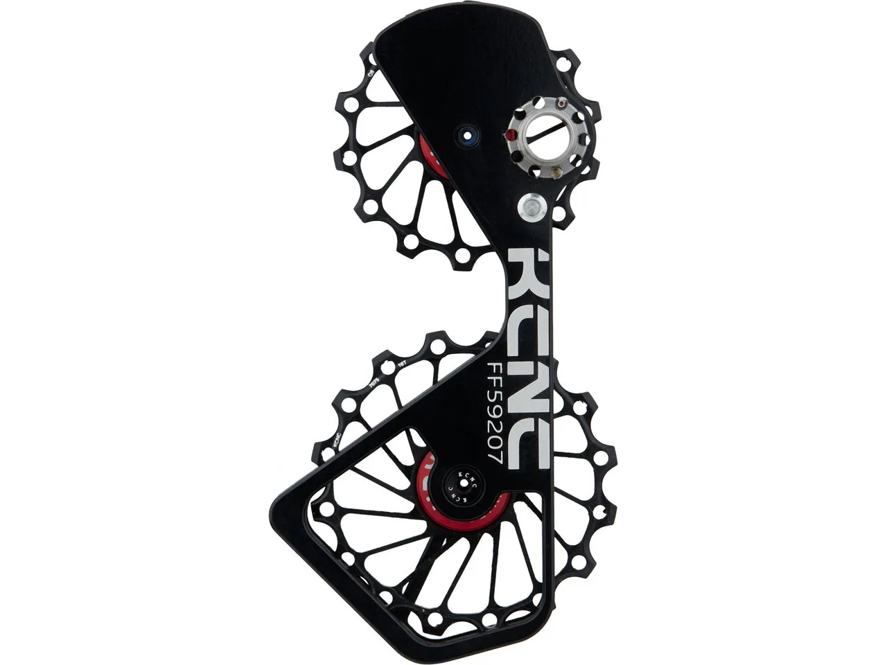 KCNC Jockey Wheels System Schaltwerkskäfig + Schalträdchen mit Keramiklager, Svart