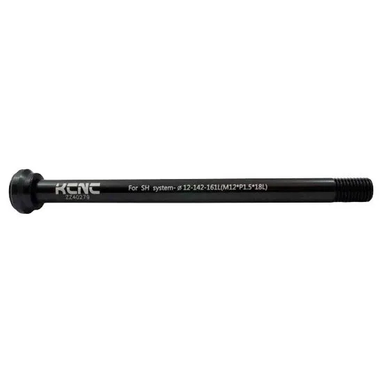 KCNC Kqr08 Road 1.5 Genomgående Axel Fram, Black, 12 x 120mm