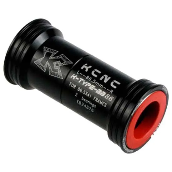 KCNC Press Fit Bb86 24/25 Mm Vevlagerskoppar, Black, 86.5mm