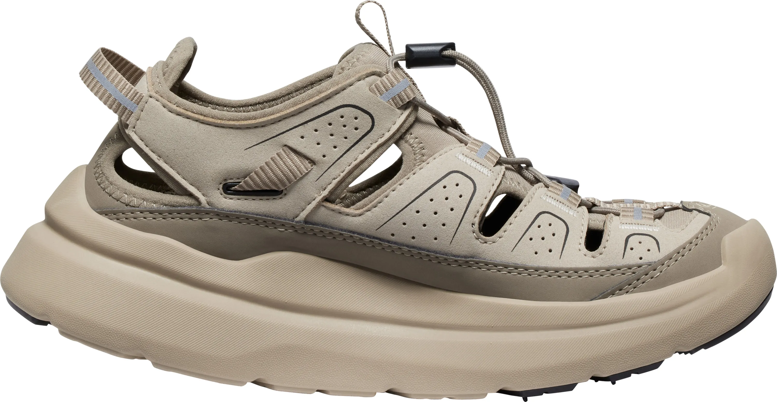 KEEN Women's Wk450 Walking Sandal, Plaza Taupe-Black