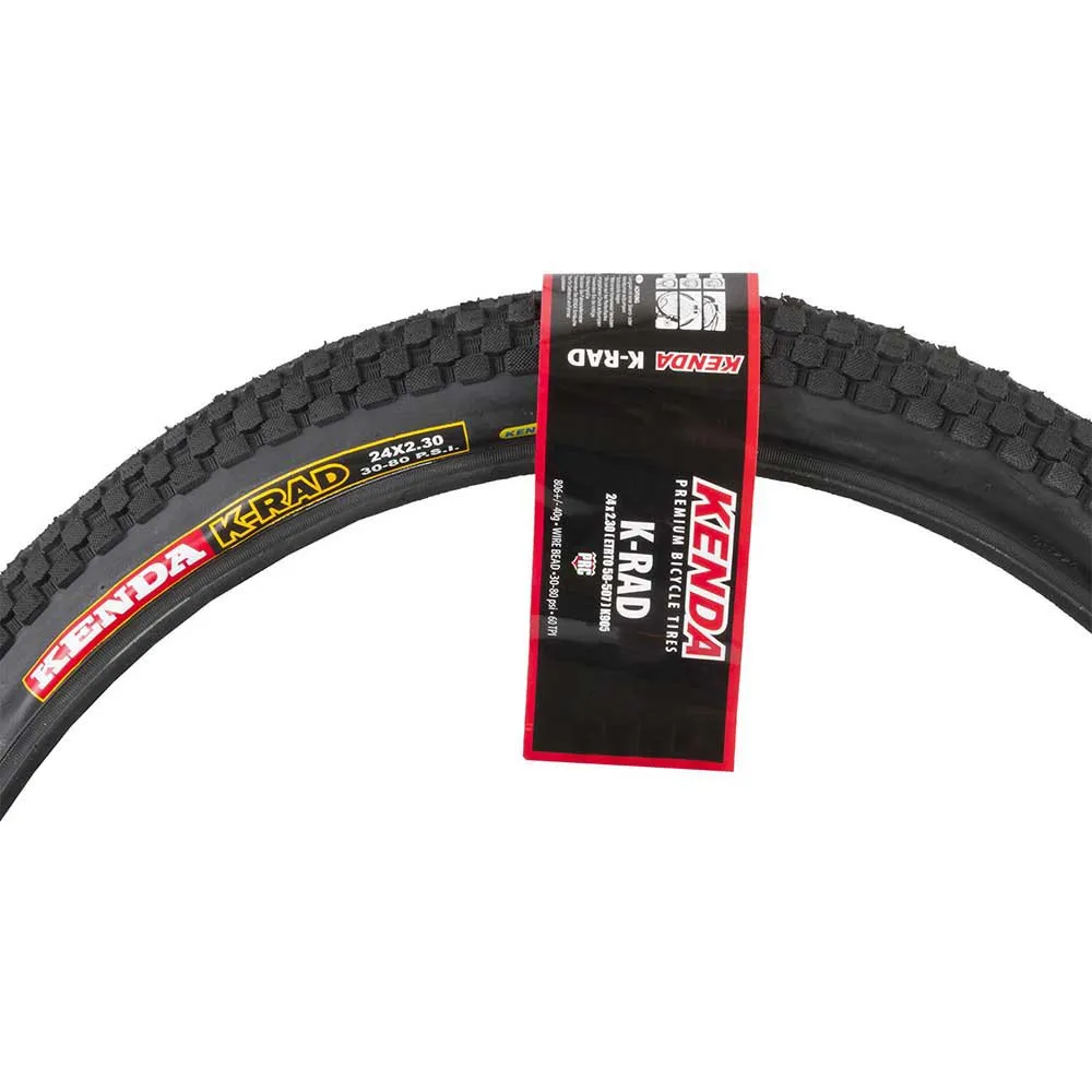 Kenda K-rad 24´´ X 2.30 Styvt Urbandäck, Black, 24" x 2.30 Kenda K-rad 24´´ X 2.30 Styvt Urbandäck, Black, 24" x 2.30