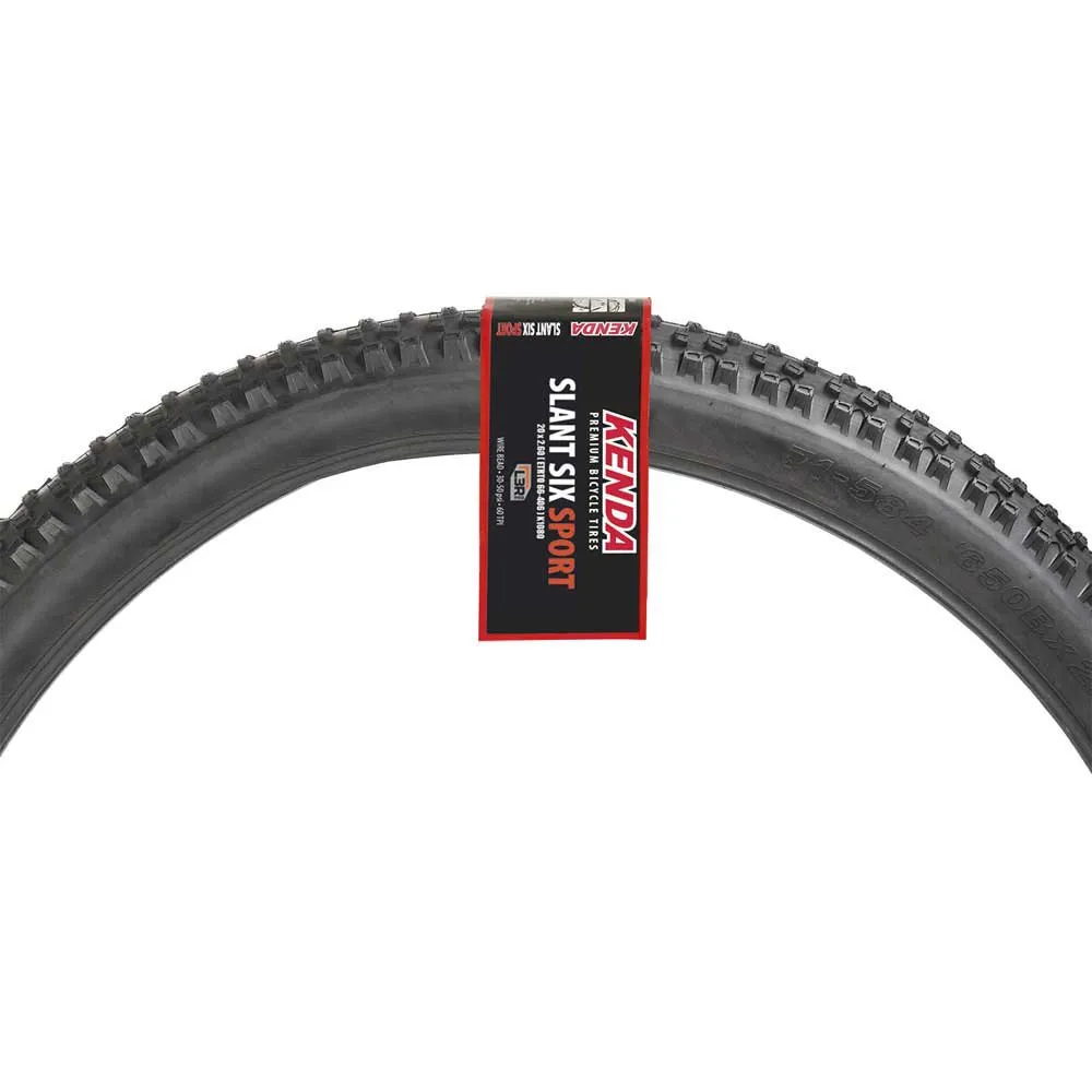 Kenda Slant Six K1080 20´´ X 2.60 Styv Mtb-däck, Black, 20" x 2.60 Kenda Slant Six K1080 20´´ X 2.60 Styv Mtb-däck, Black, 20" x 2.60