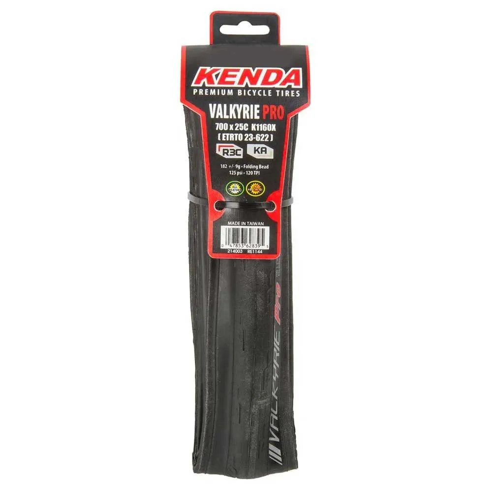 Kenda Valkyrie Pro K1160 700c X 23 Landsvägsdäck, Black, 700C x 23 Kenda Valkyrie Pro K1160 700c X 23 Landsvägsdäck, Black, 700C x 23