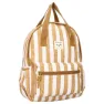 Kidzroom Stripe Frenzy-ryggsäck, Brown / white
