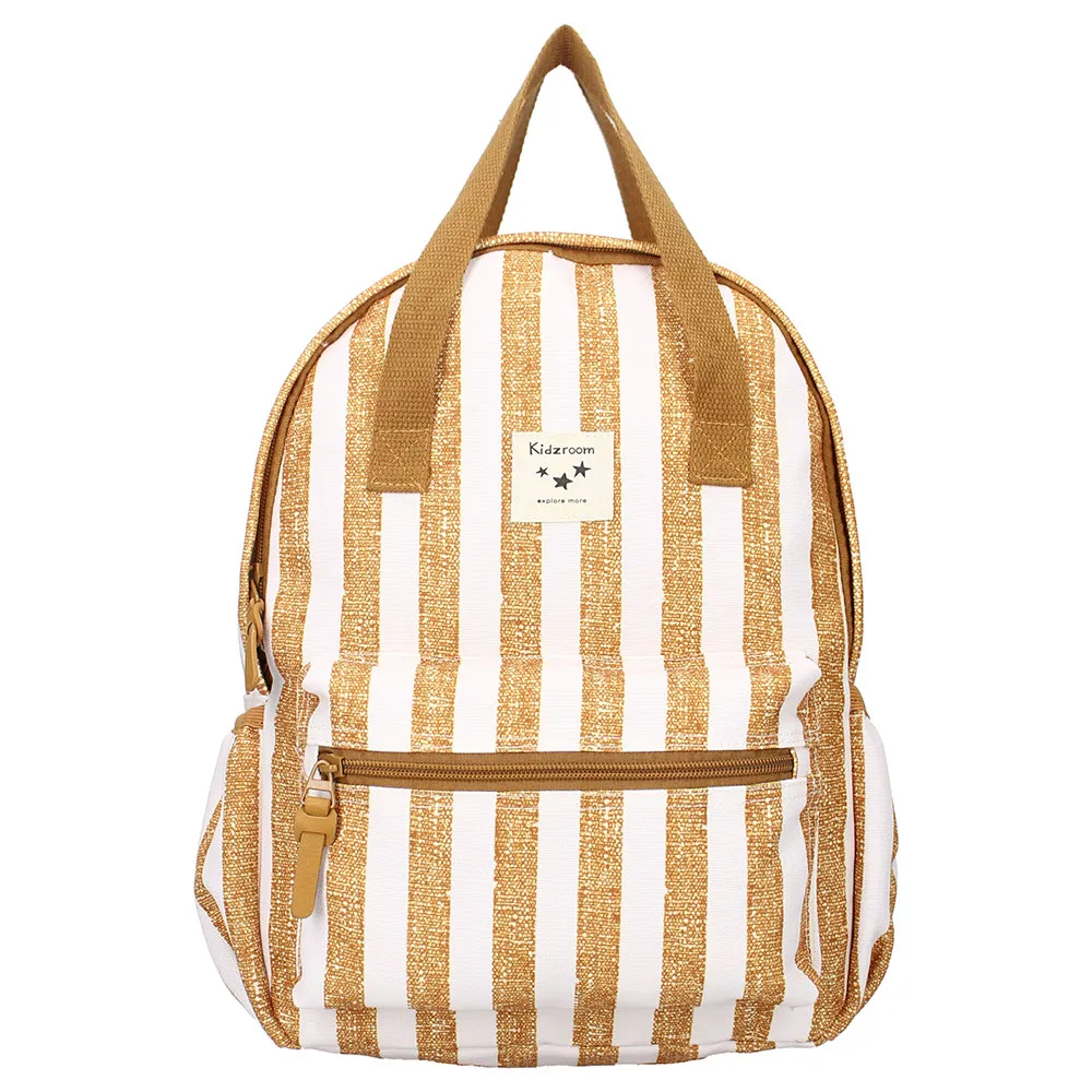 Kidzroom Stripe Frenzy-ryggsäck, Brown / white