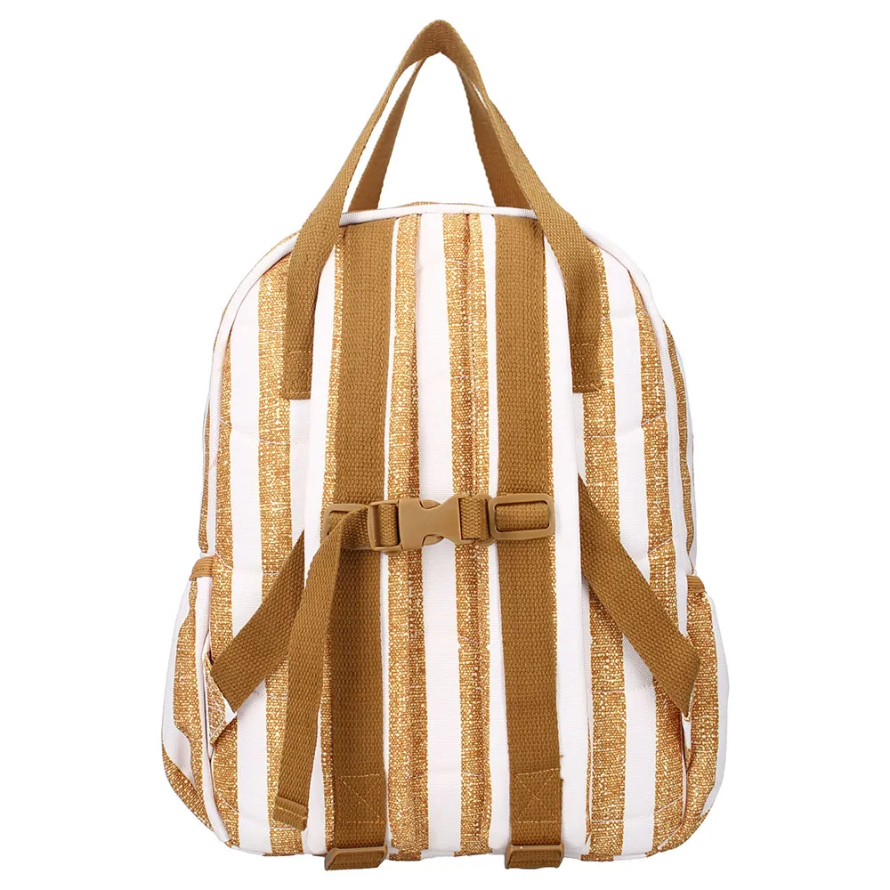 Kidzroom Stripe Frenzy-ryggsäck, Brown / white