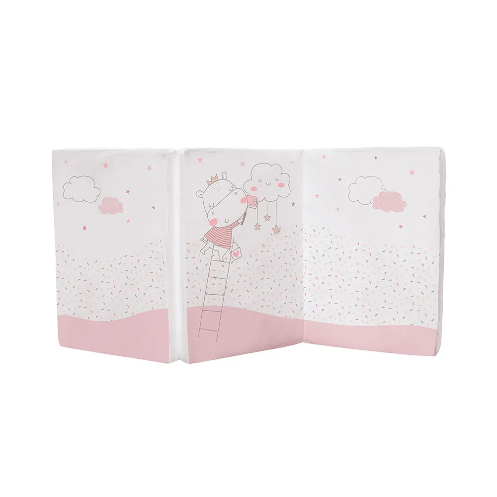 Kikkaboo Hippo Dreams Vikbar Madrass 60/120/5 Cm, Multicolor Kikkaboo Hippo Dreams Vikbar Madrass 60/120/5 Cm, Multicolor