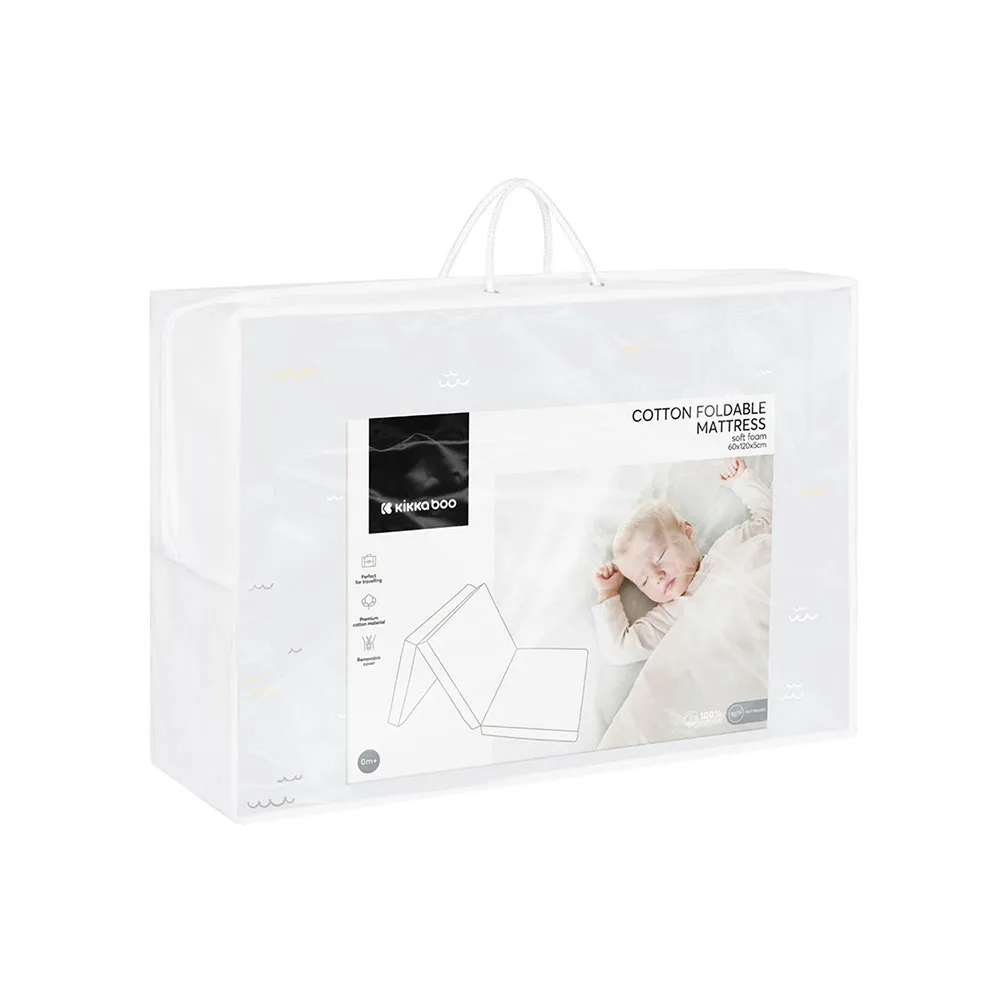 Kikkaboo Seally Me Mönstrad Vikbar Madrass 60/120/5 Cm, Multicolor