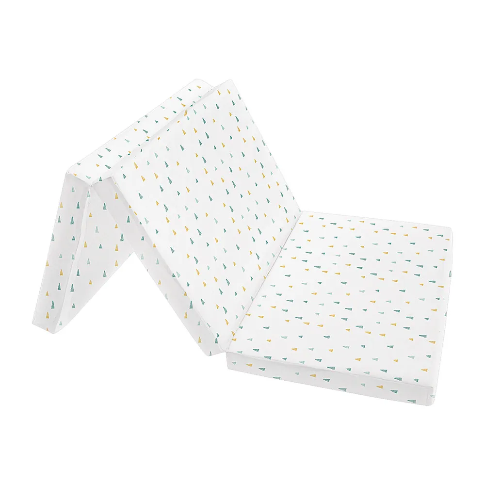 Kikkaboo Vikbar Madrass Med Trianglar 60/120/5 Cm, Multicolor