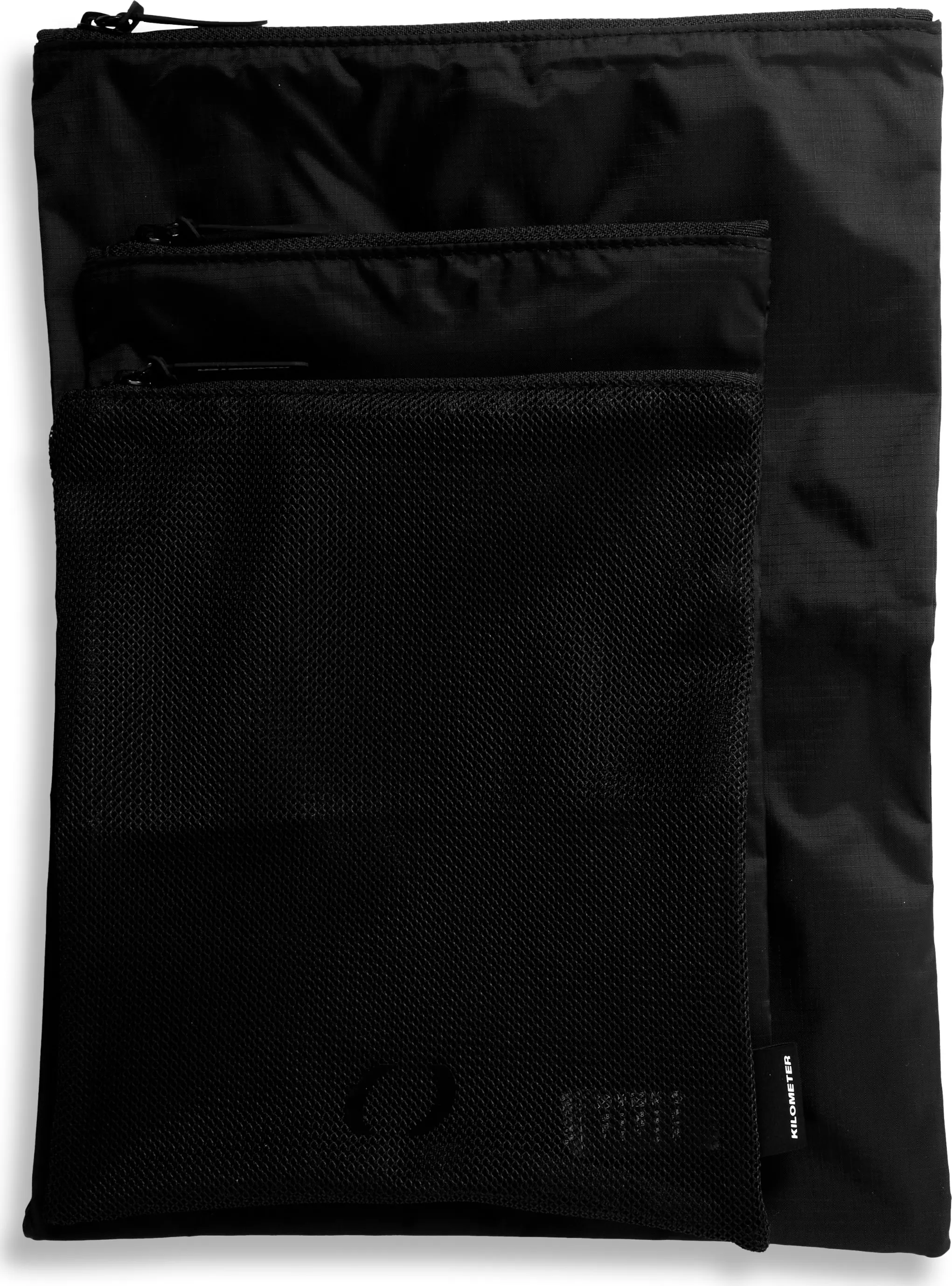 Kilometer Packing Organizers Set, Black Kilometer Packing Organizers Set, Black