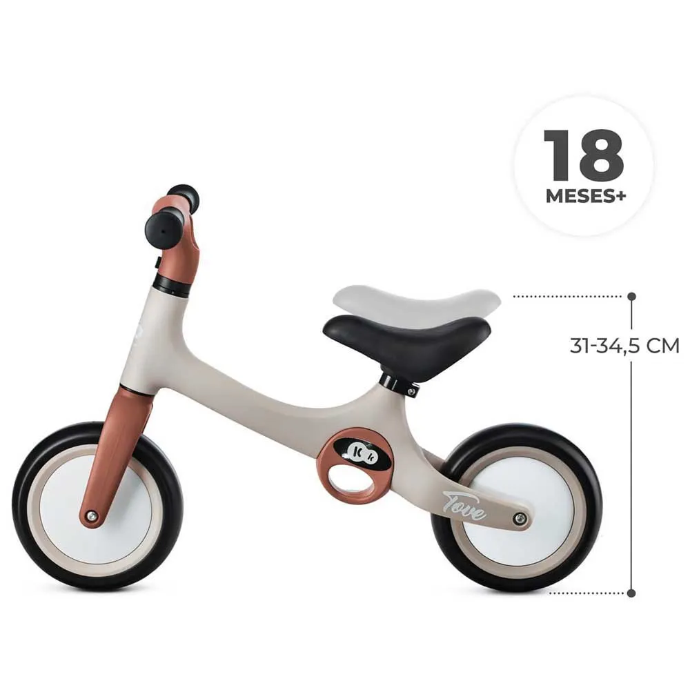 Kinderkraft Tove Desert Springcykel, Beige, One Size