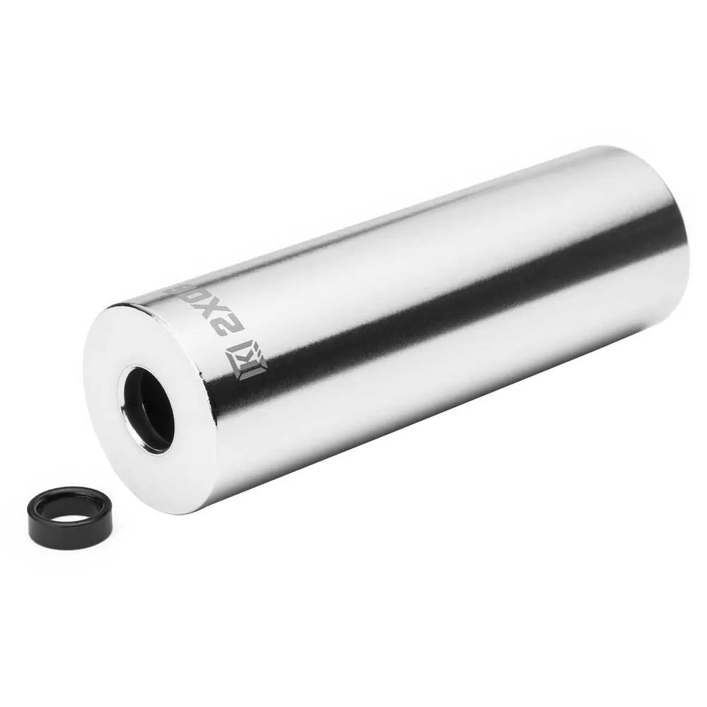 Kink BMX 2xog Pluggar, Chrome, 114mm